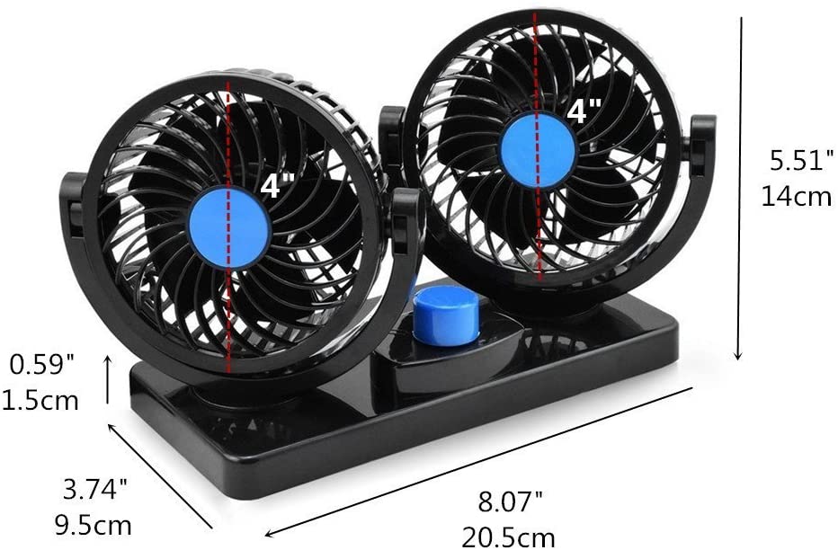 Ventilador 360º Auto Camioneta